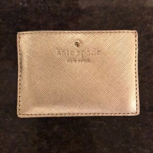 Kate Spade gold card case
